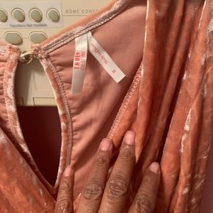 Crush velvet wrap dress